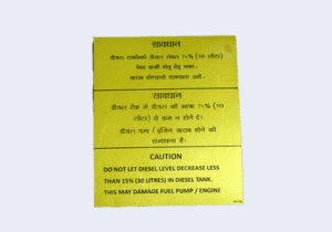 Warning Labels manufacturer in Pune